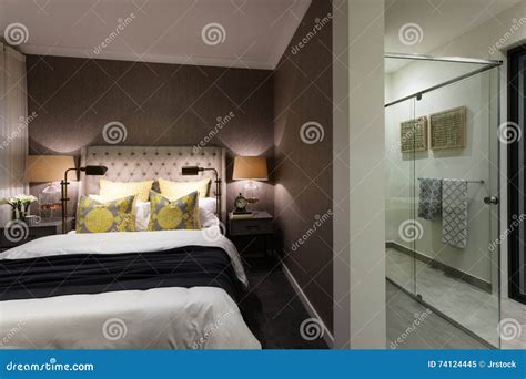 hotel attached bathroom.